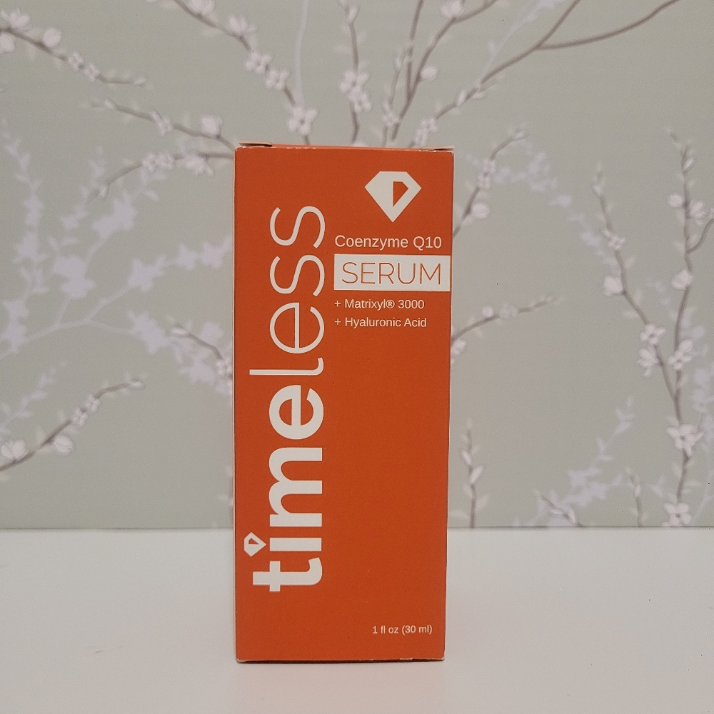 Timeless‎ Q10 Serum in Orange Packaging